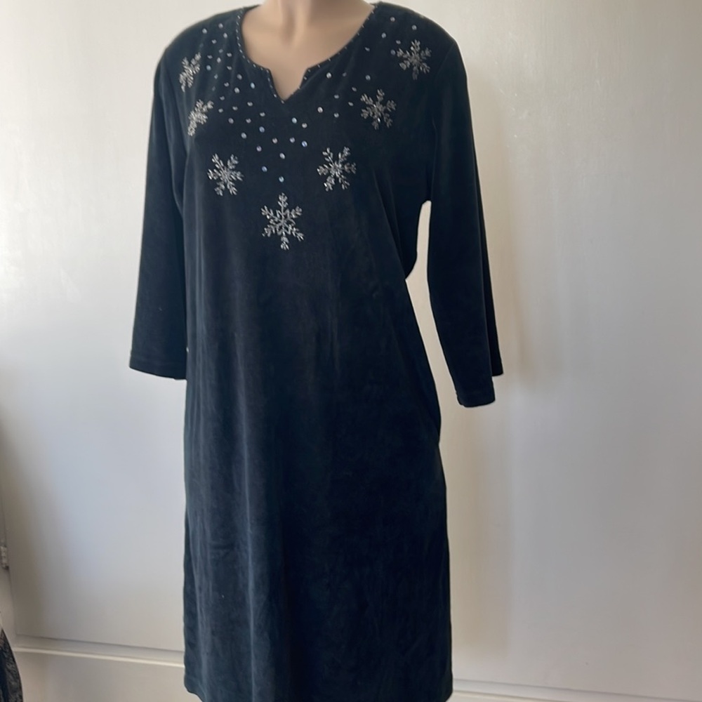 Quacker Factory Velvet W Pockets Size Medium Wome… - image 2